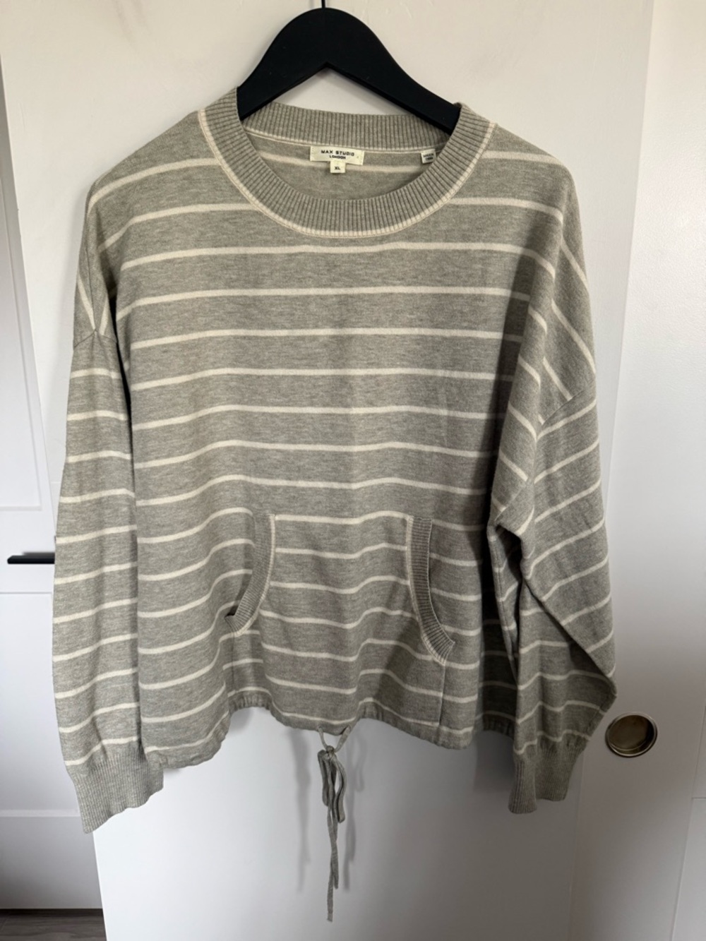 Max Studio London Drawstring Sweater Size XL